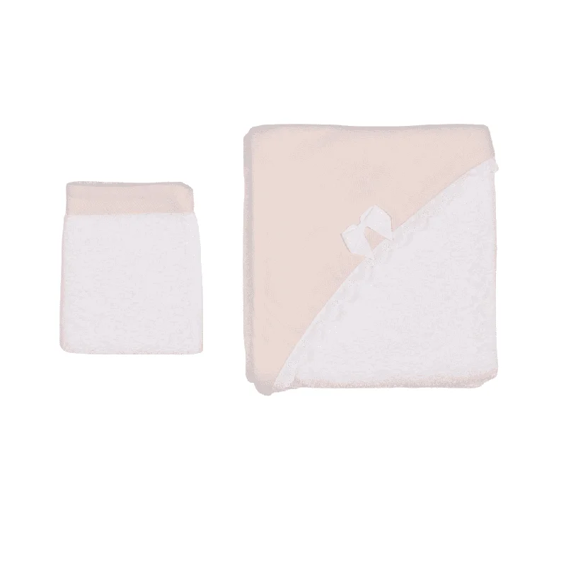 Price Slash Alert Bebe Sweeny CHELY | Girls Rose Blush Hooded Towel & Washcloth (2)