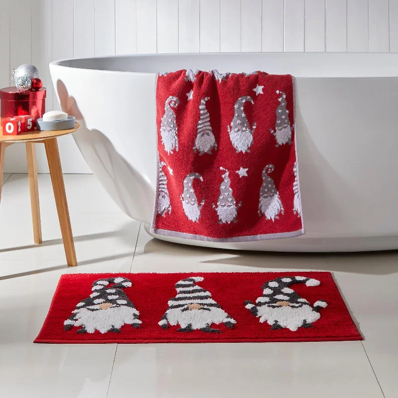 Weekend Bonanza Christmas Gonks Bath Mat