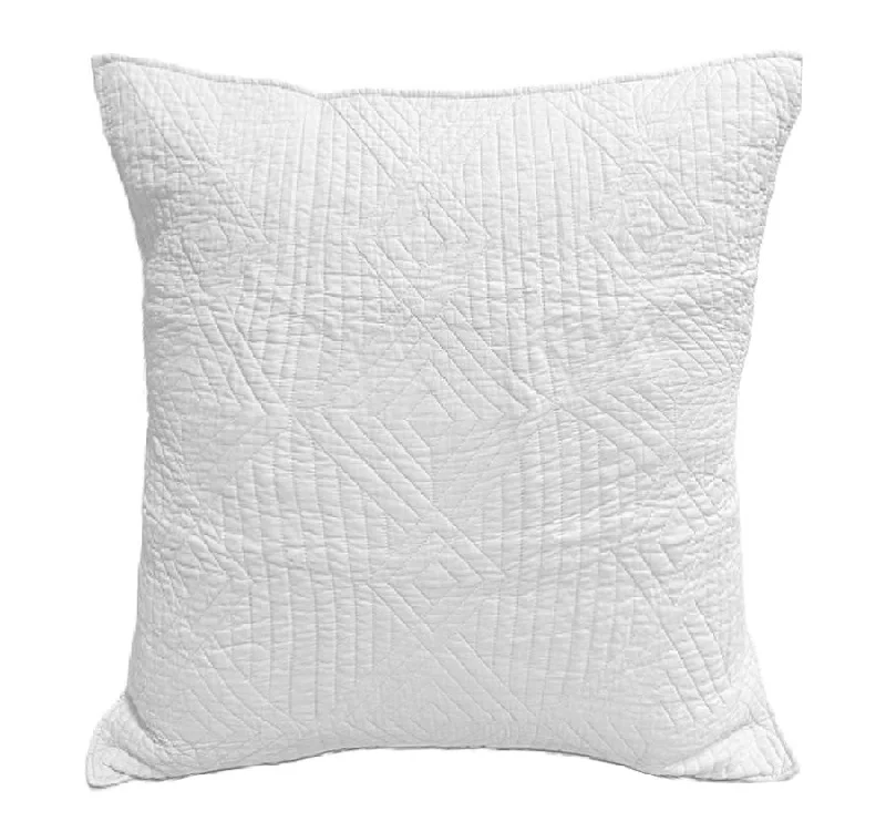 Exclusive Pricing Diamond European Pillowcase White