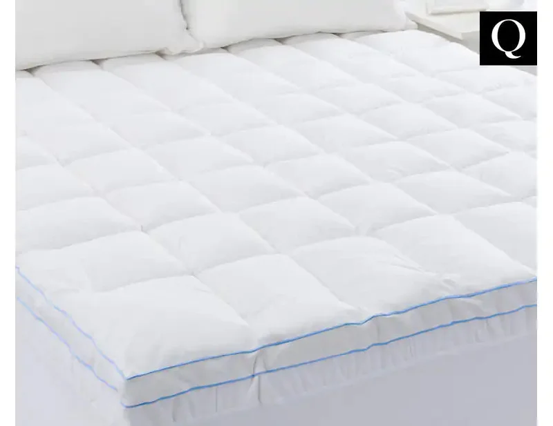 Weekend Savings Bonanza Cloudland 1000GSM Memory Resistant Microball Bed Mattress Topper - White Weekend Savings Bonanza Cloudland 1000GSM Memory Resistant Microball Bed Mattress Topper - White