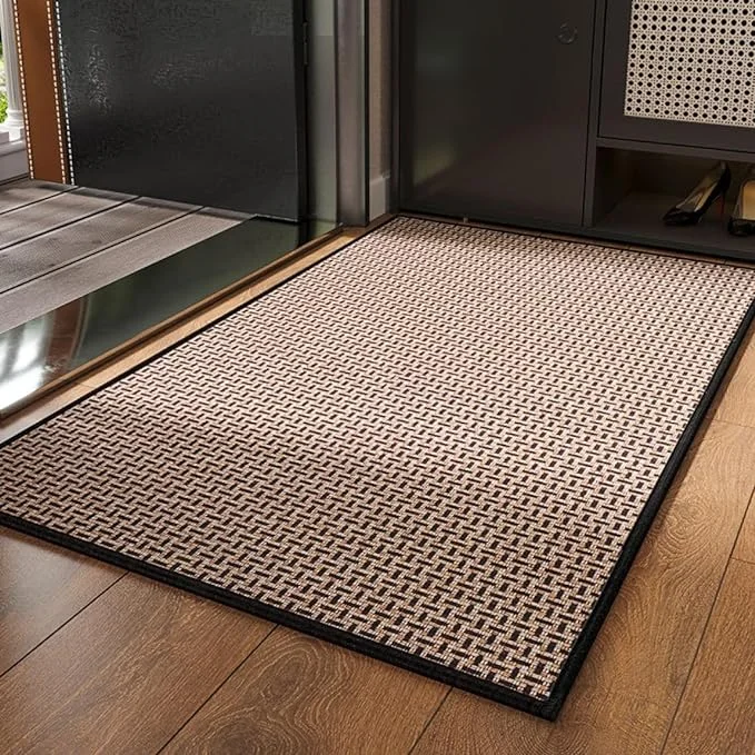 Weekend Big Savings Anti-SLIP DOOR MAT 5772 -BLACK TEXTURE