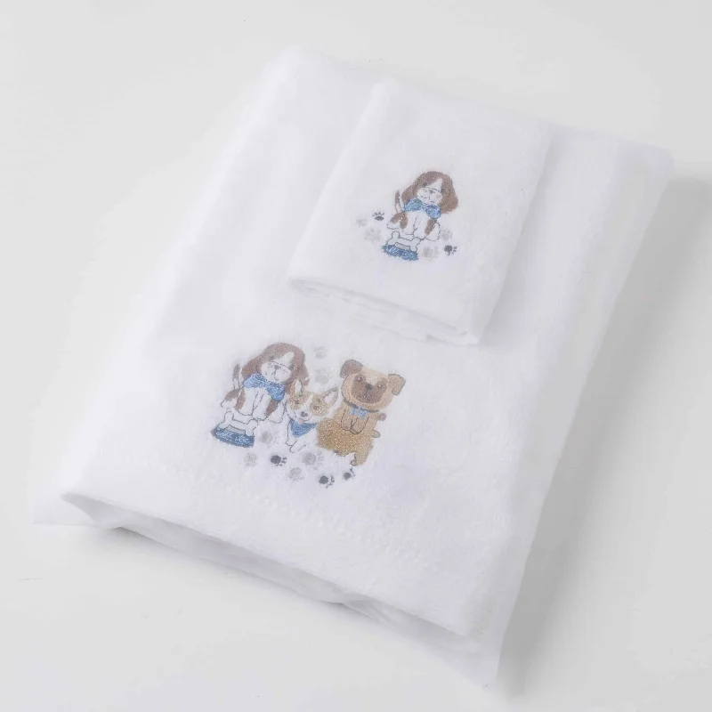 Weekend Hot Picks Pawsome | Baby Bath Towel & Face Washer In Organza Bag