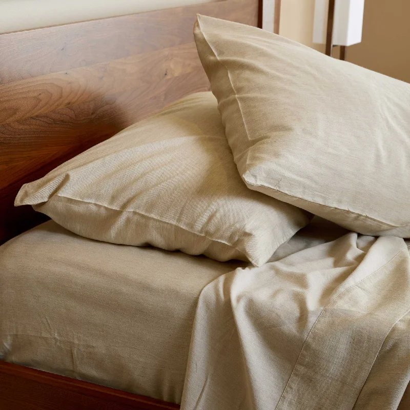 Weekend Special Discounts BedVoyage Melange viscose from Bamboo Cotton Pillowcases - Sand Weekend Special Discounts BedVoyage Melange viscose from Bamboo Cotton Pillowcases - Sand