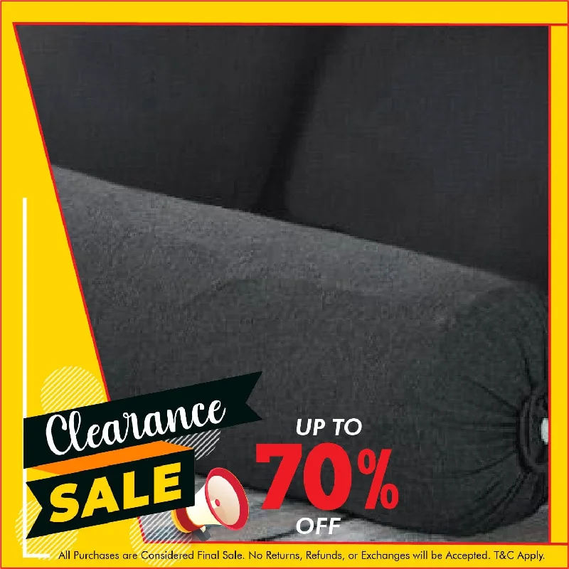 Weekend Hot Savings Cotton Pure™ Preto Black Jersey Cotton Bolster Case