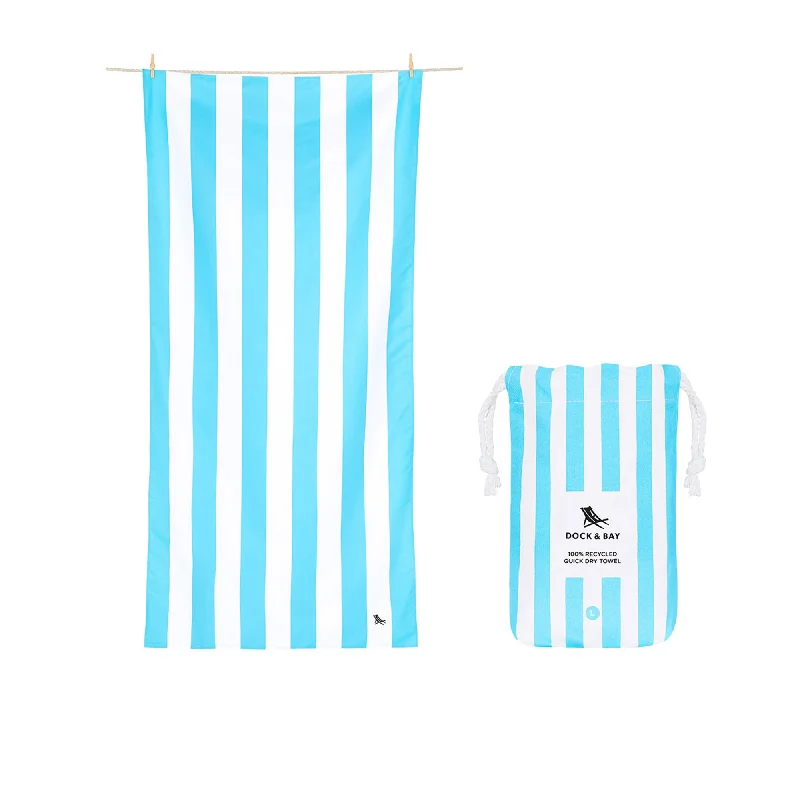 One-Stop Shop Sale Dock & Bay Cabana Light Collection Beach Towel Large Tulum Blue