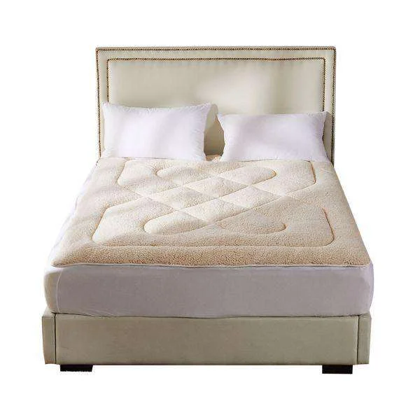 Weekend Shopping Fiesta MATTRESS TOPPER 100% WOOL UNDERLAY REVERSIBLE