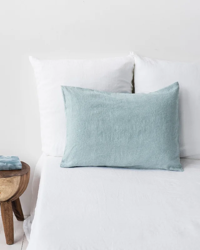 Unmissable Deals Dusty blue linen pillowcase