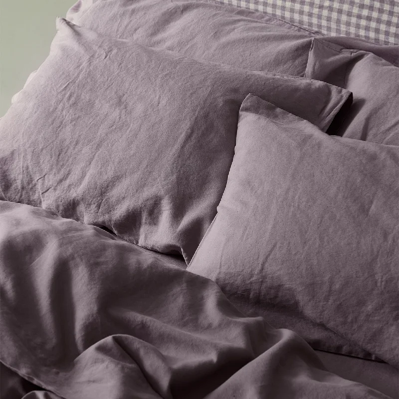 Only for You Elderberry Linen Blend Pillowcase (Pair)