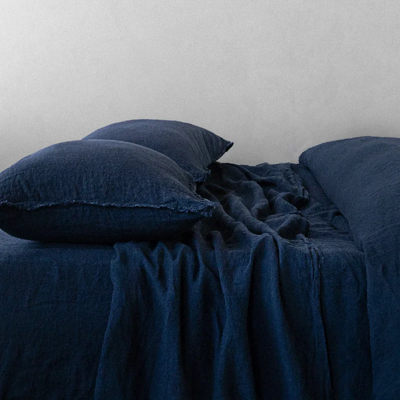 Exclusive Deals Flocca Linen Pillowcase - Bateau