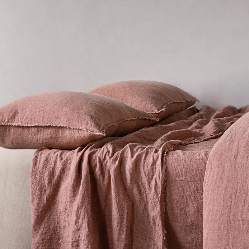 Exclusive Flash Sale Flocca Linen Pillowcase - Rosa