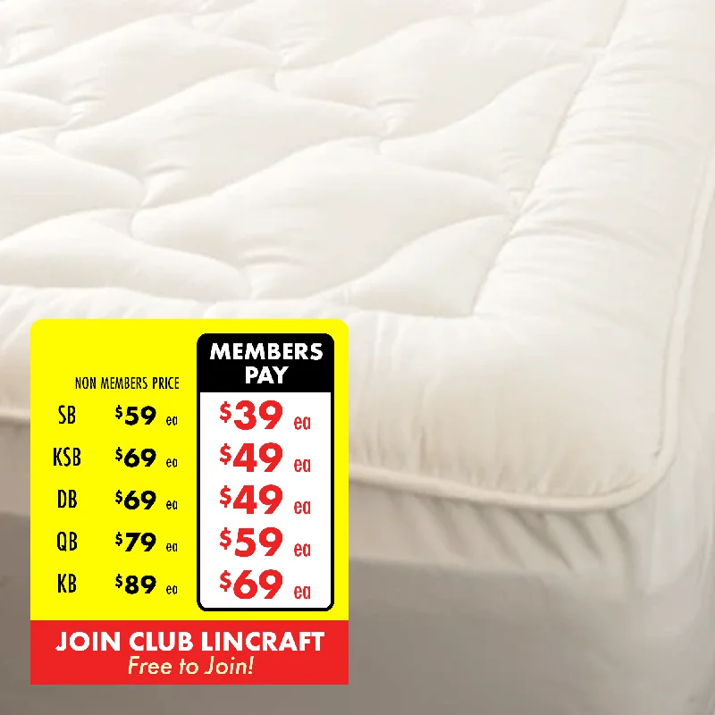 Weekend Savings Mania Lincraft Microplush Mattress Topper
