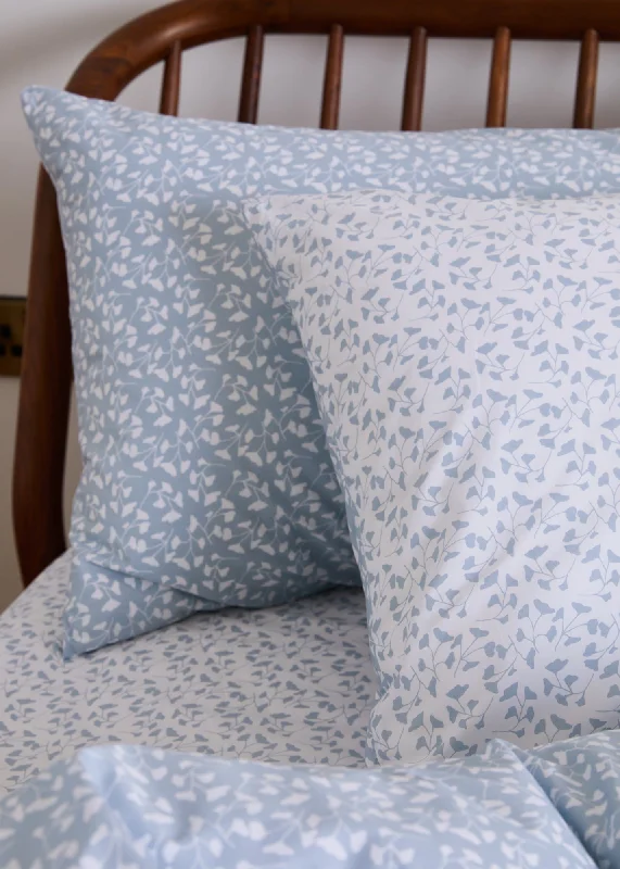Weekend Markdown Madness Foxford Blue Petal Pillowcase Set