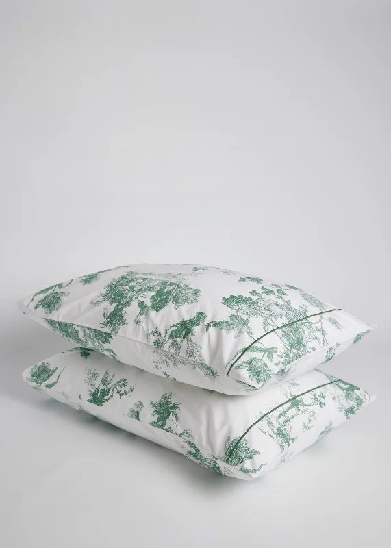 Weekend Deals You’ve Been Waiting For Foxford Green Toile Pillowcase Set