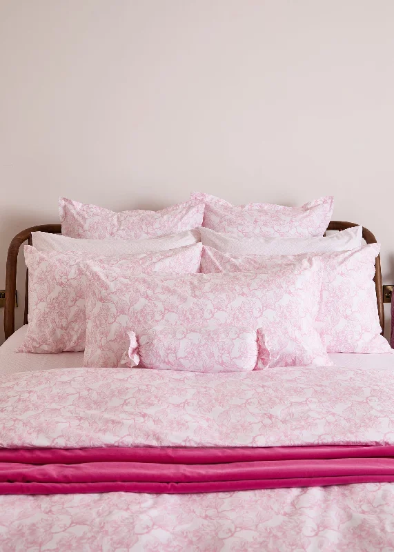 Only for You Foxford Pink Magnolia Bolster Cushion