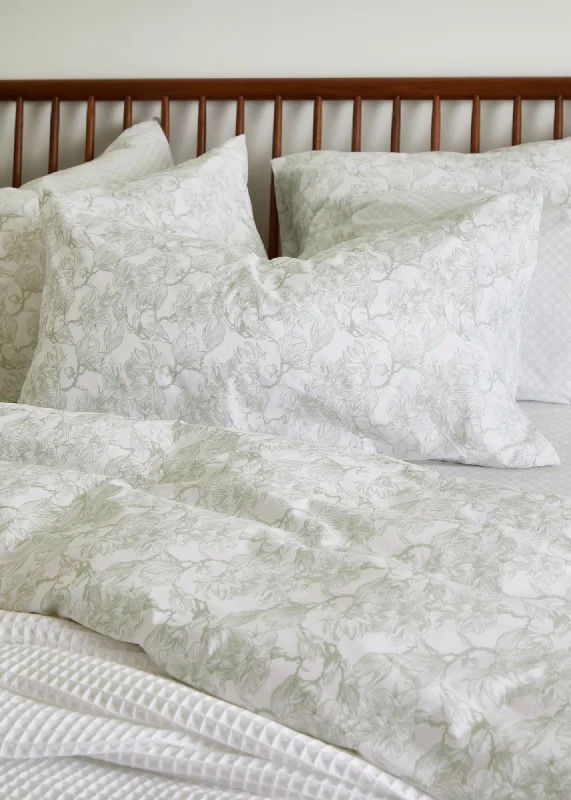 Special Offers Foxford Sage Magnolia King Pillowcase Set