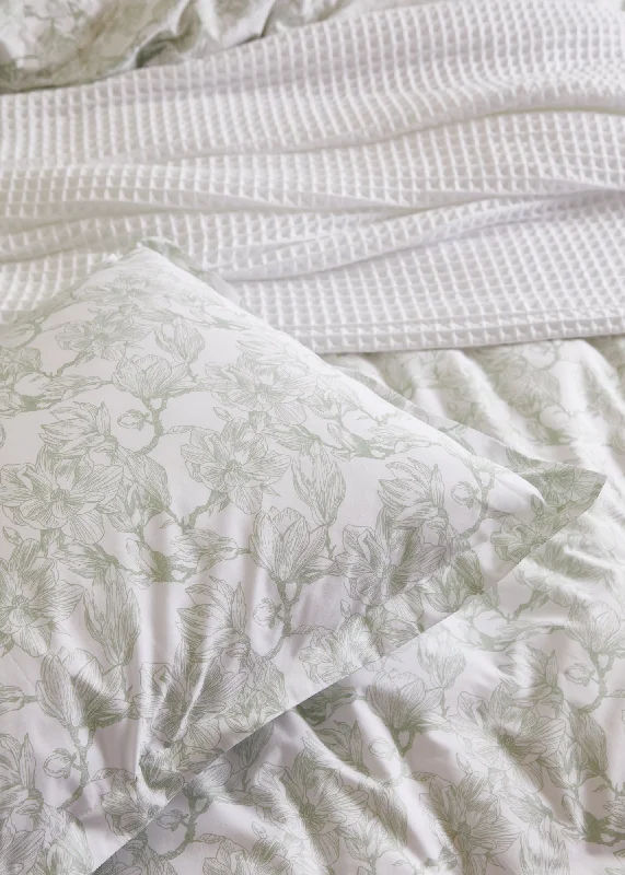 Weekend Must-Have Offers Foxford Sage Magnolia Oxford Pillowcase