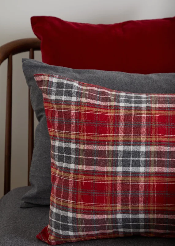 Weekend Special Sale Foxford Tartan Flannel Pillowcase Set