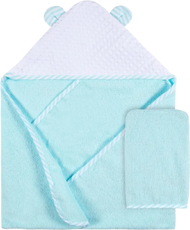 Price Slash Event Gerber 2-Pack Baby Neutral Hooded Towel And Washcloth Mitt Set - Little Animals