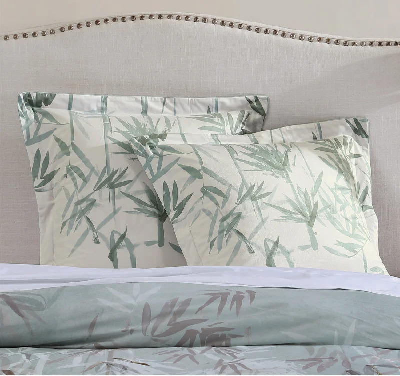 Weekend Shopping Extravaganza Bamboo Florette European Pillowcase Sage