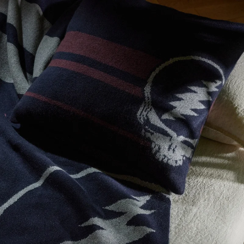 Limited Time Bargain Grateful Dead Sham - Navy/Smoke/ Burgundy