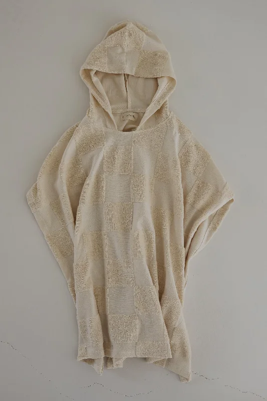Special Shopping Event forever french Hooded Towel | Cream Checkerboard