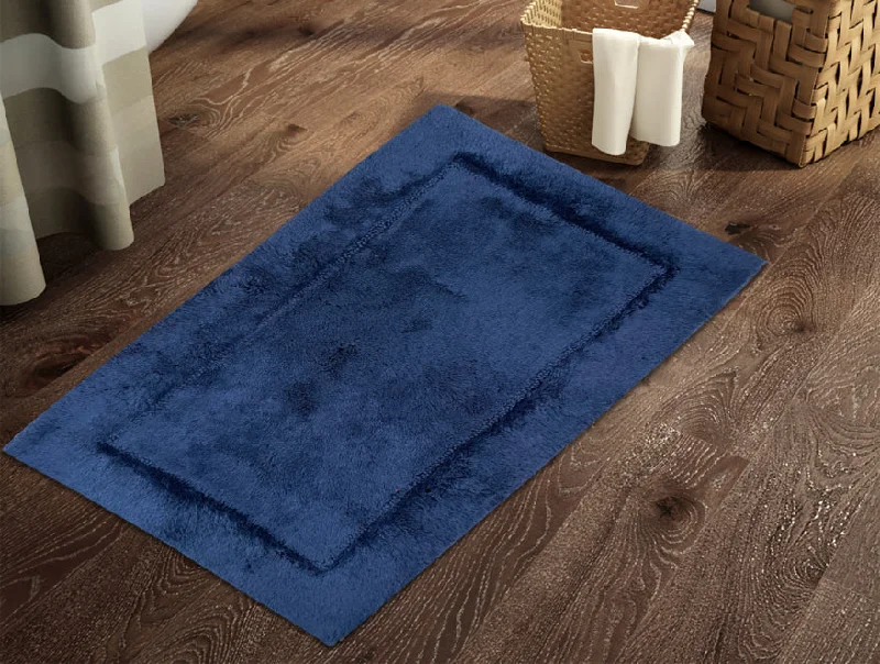 Exclusive Offer Dries You Quicker Midnght Blue Hygro Cotton Large Bath Mat - Hygro By Spaces