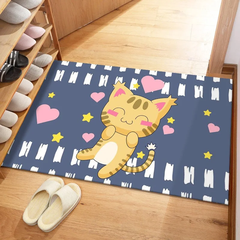 Weekend Buy One Get One Kids Anti-Slip Door Mat (314)-Cartoonic Cat