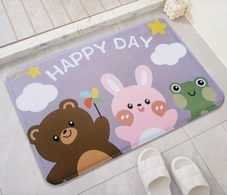 Weekend Price Drop Frenzy Kids Anti-Slip Door Mat (314)5408-Happy Day