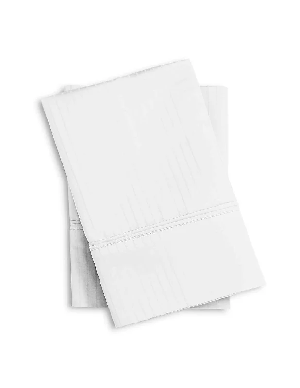Shop & Save More Leonardo 1200 Thread Count Egyptian Cotton Stripe Luxury Pillow Cases