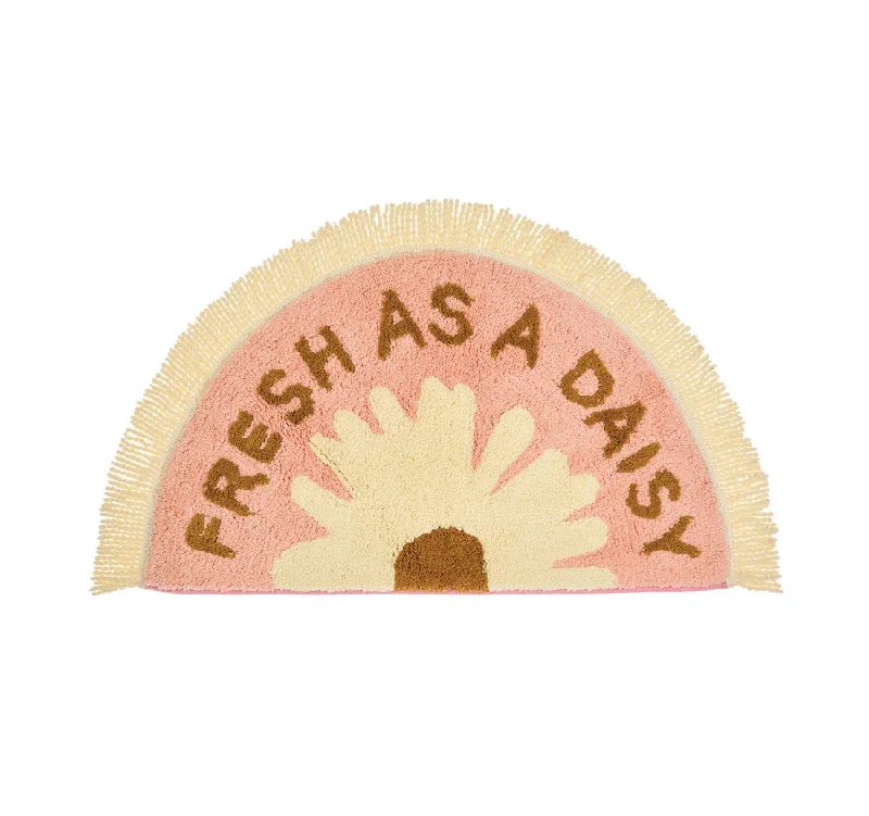 Limited-Time Deal Fresh As A Daisy 45x80cm Bath Mat Pink