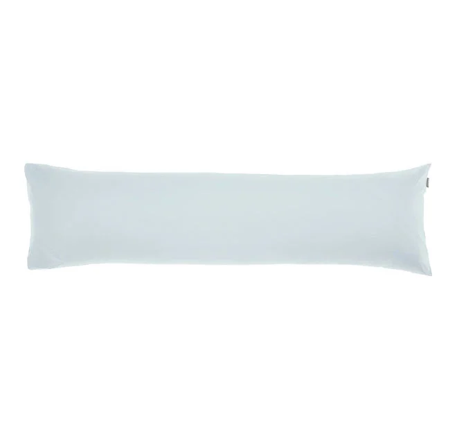 Weekend Mega Deals Hotel Augusta 500THC Cotton Sateen Body Pillowcase Pale Blue