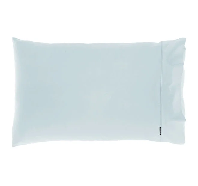 Weekend Mega Sale Event Hotel Augusta 500THC Cotton Sateen Standard Pillowcase Pale Blue