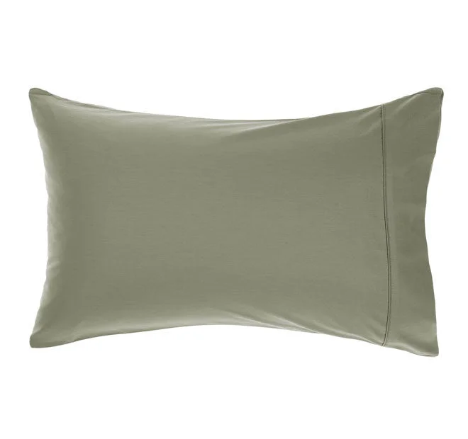 Flash Shopping Deal Nara 400THC Bamboo Cotton Standard Pillowcase Moss