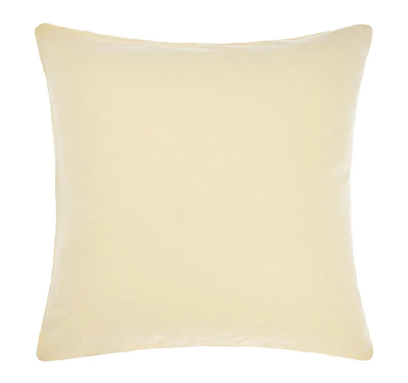 Weekend Bargain Time Nimes Linen European Pillowcase Lemon