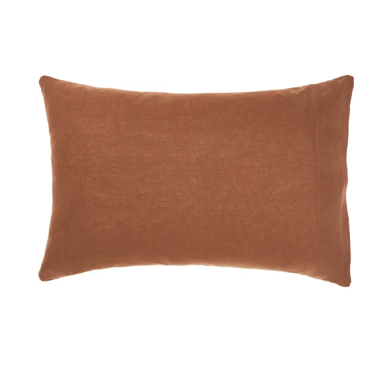 Massive Price Cuts Nimes Linen Standard Pillowcase Cinnamon