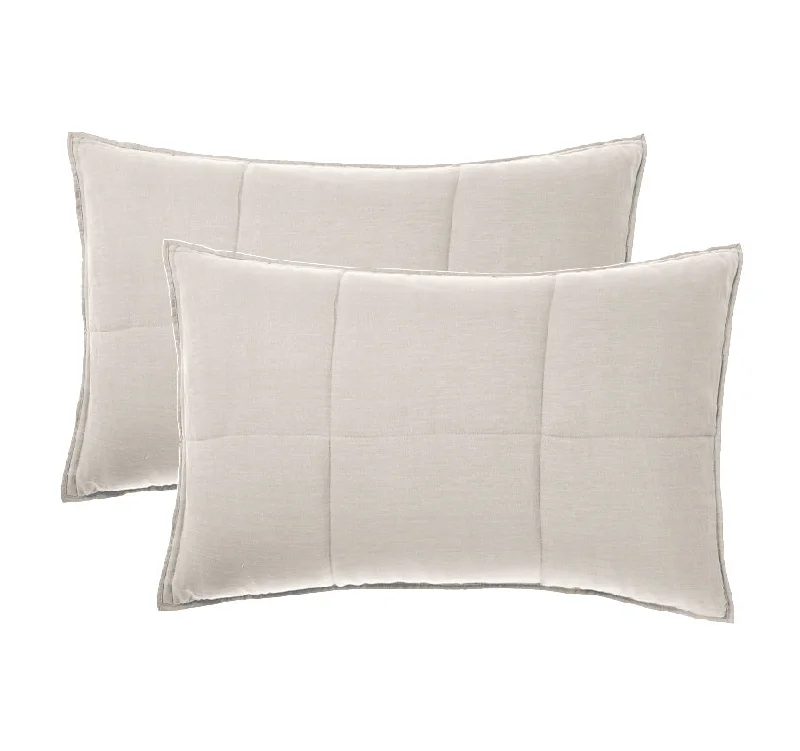 Weekend Best Price Deals Nimes Linen Standard Pillowsham Pair Natural