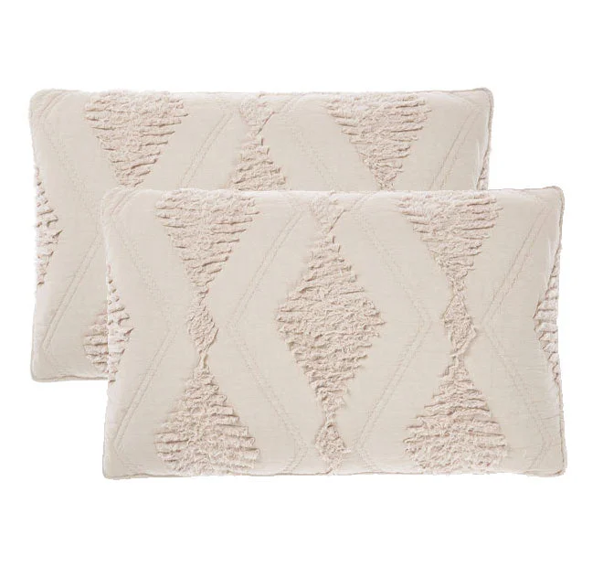 Unbeatable Flash Deals Piero Standard Pillowsham Pair Sand