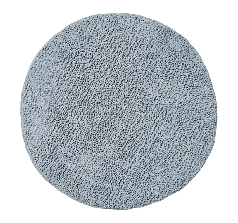 Price Cut Alert Reed Toggle 1700GSM Polyester 90cm Round Bath Mat Blue