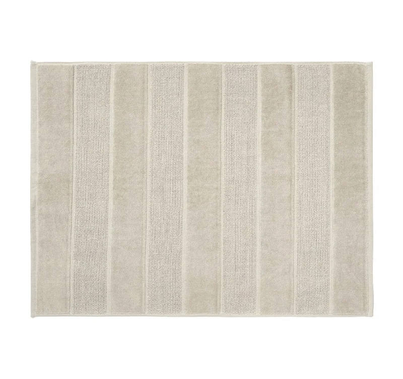 Big Sale Event Velour Stripe 800GSM Bath Mat Moonbeam