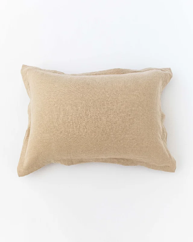 Weekend Shopping Extravaganza Linen pillow sham in Natural linen
