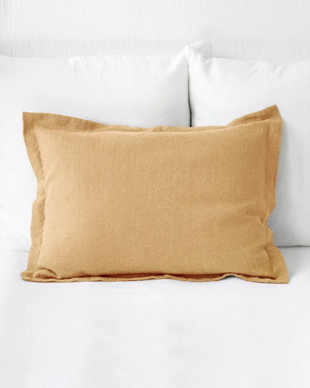Weekend Only Savings Linen pillow sham in Tan