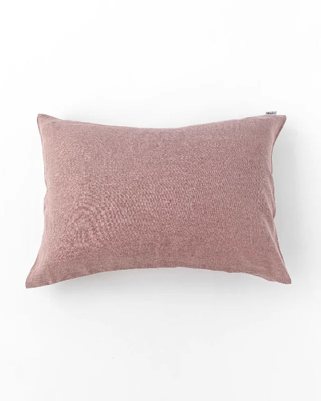 Shop Now and Save Linen pillowcase with buttons in Woodrose