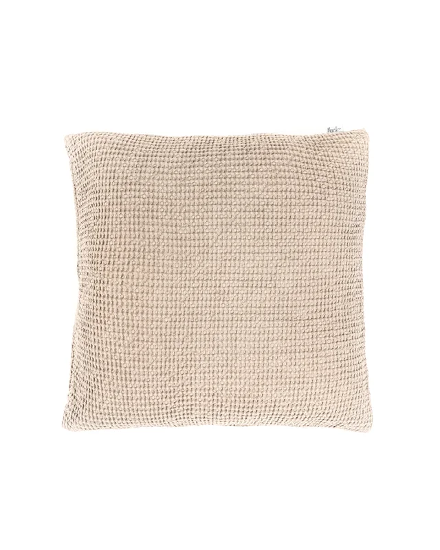 Weekend Best Deals Waffle throw pillow cover in Beige