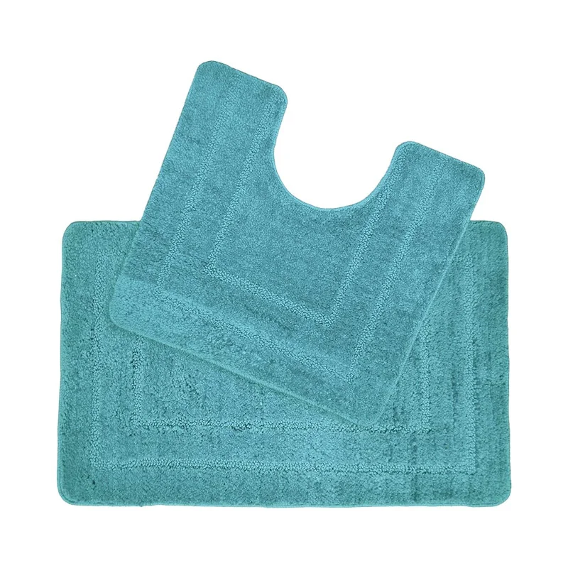 Weekend Bargain Time Lisa Bath & Pedestal Mat Set Duck Egg