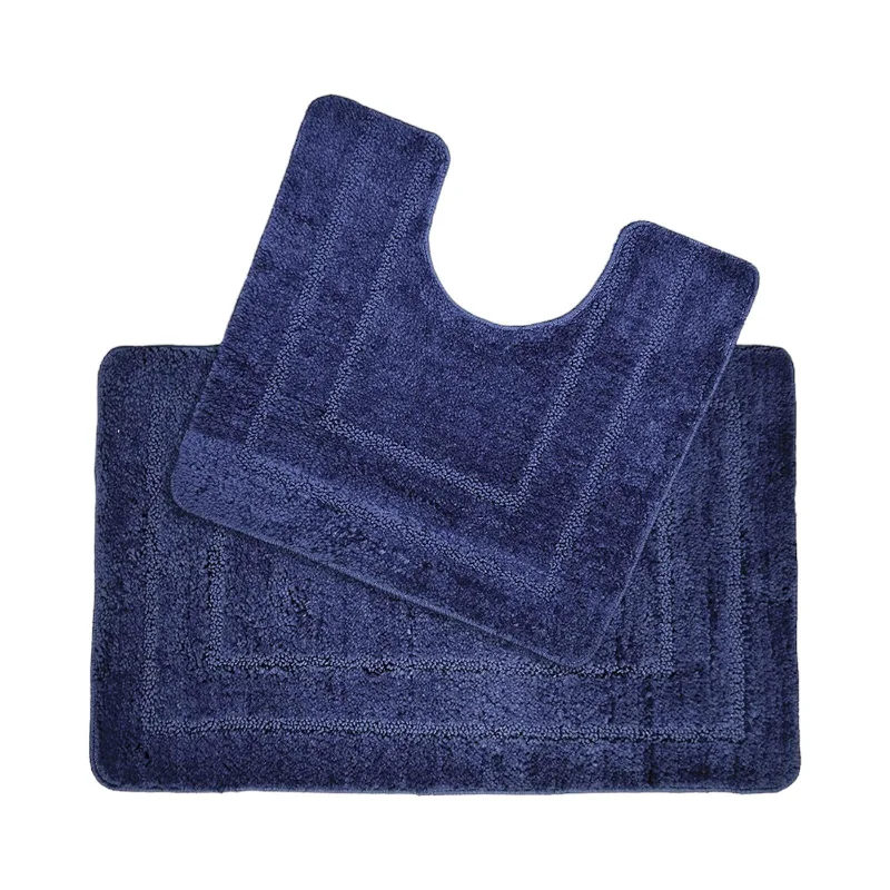 Weekend Deal Fever Lisa Bath & Pedestal Mat Set Navy