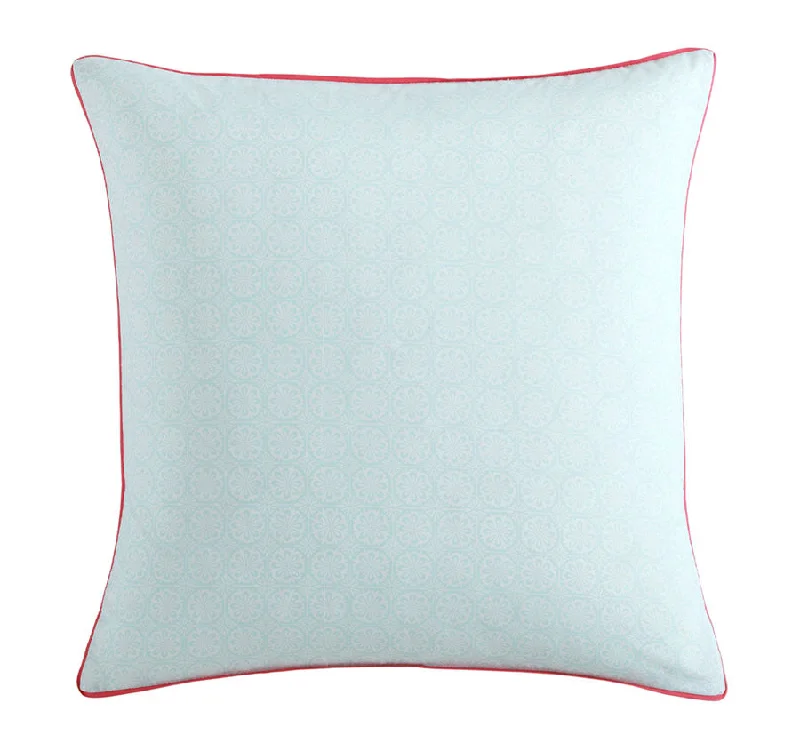 Weekend Shopping Madness Posie European Pillowcase Aqua