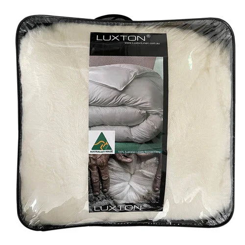 Weekend Clearance Event Luxton Premium Reversible 1000GSM Australian Wool Mattress Topper Weekend Clearance Event Luxton Premium Reversible 1000GSM Australian Wool Mattress Topper