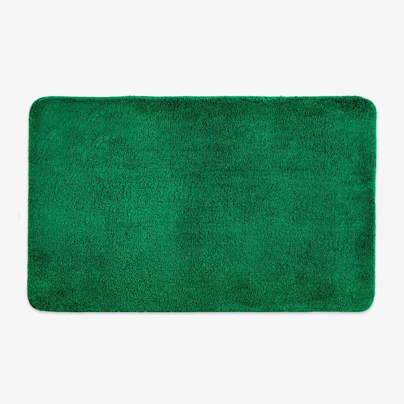 Shop & Save Today Luxury Microfibre Bath Mat Dark Green