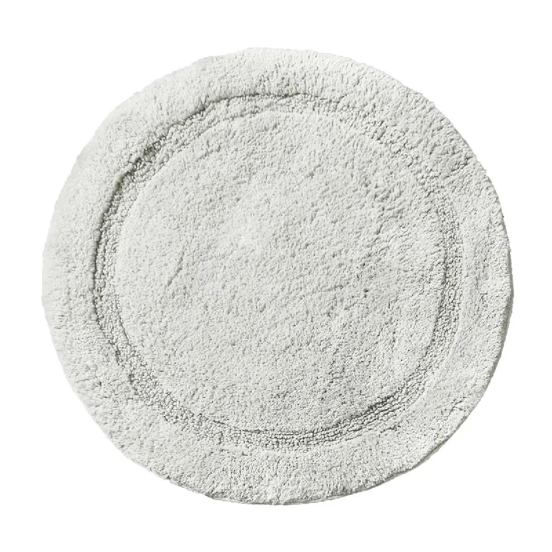 Weekend Big Savings Marrakesh Round Bath Mat Dove Grey