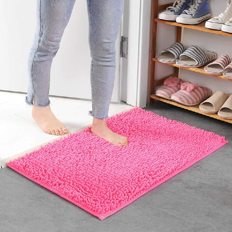 Flash Price Drops Microfiber anti Slip Bath Mat- Pink